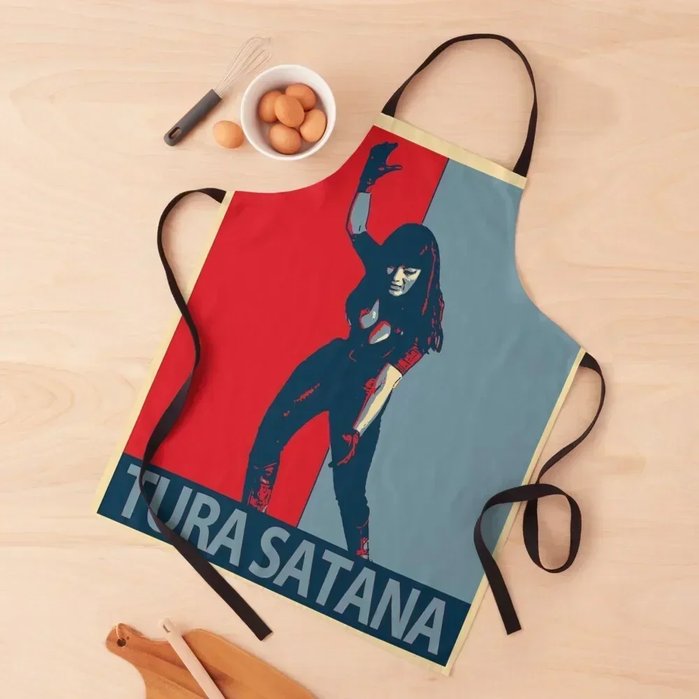 Фартук Tura Satana, рабочий женский фартук для кухни и дома, униформа шеф-повара, женский и мужской фартук для барбекю