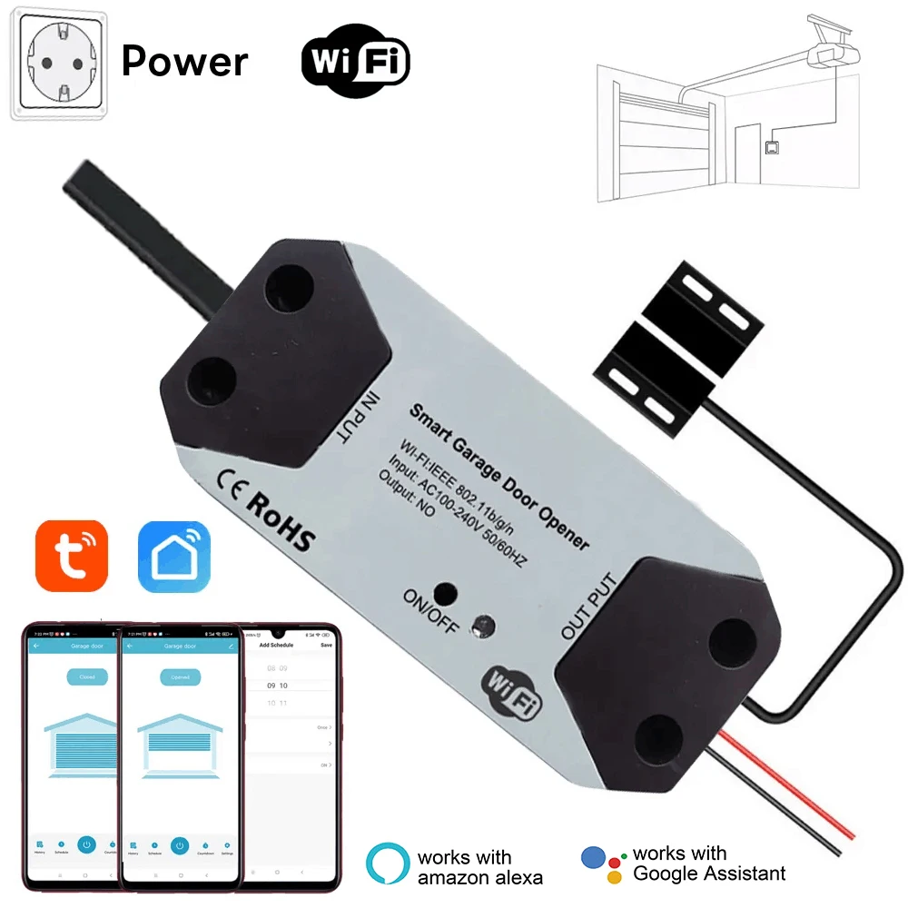Умный Контроллер Гаражных Ворот Tuya Wi-Fi
