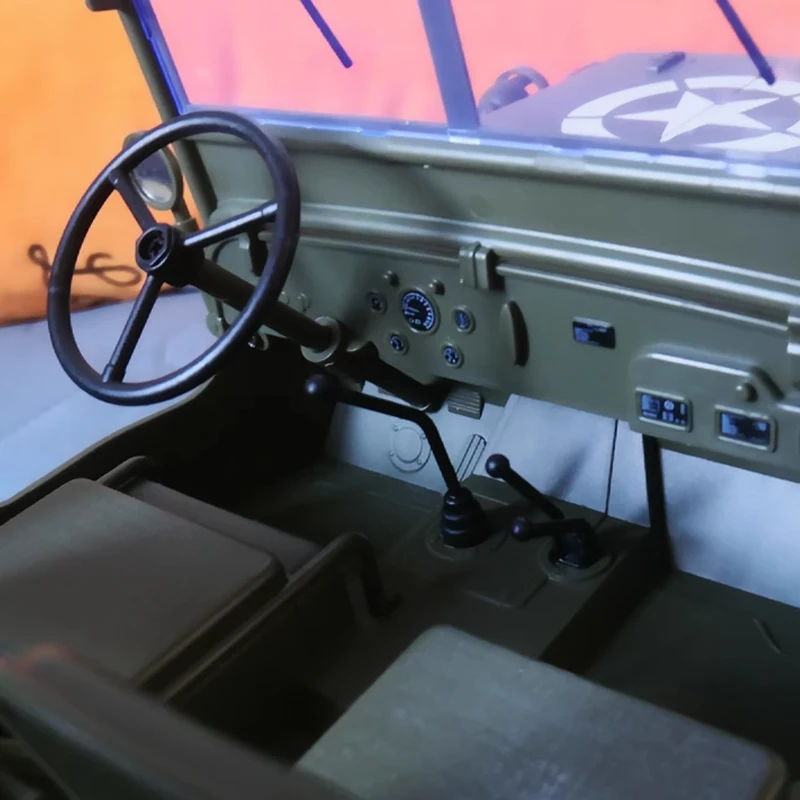 Фото JJRC C8815 детали Радиоуправляемый автомобиль 1941 JEEP WILLYS 2,4 г 4wd RTR Гусеничный альпинистский вес Военный грузовик Внедорожник Игрушка в подарок для детей №5