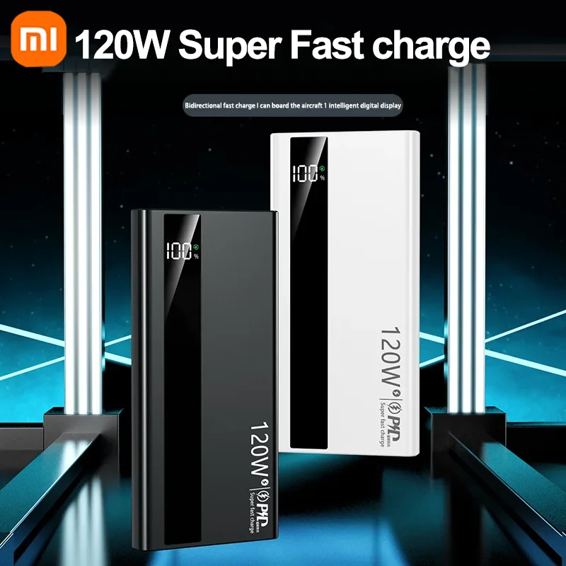 Фото XIAOMI 50000 мАч Power Bank 120 Вт Быстрая зарядка Портативное зарядное устройство большой емкости Moblie Powerbank для iPhone Samsung Huawei №5