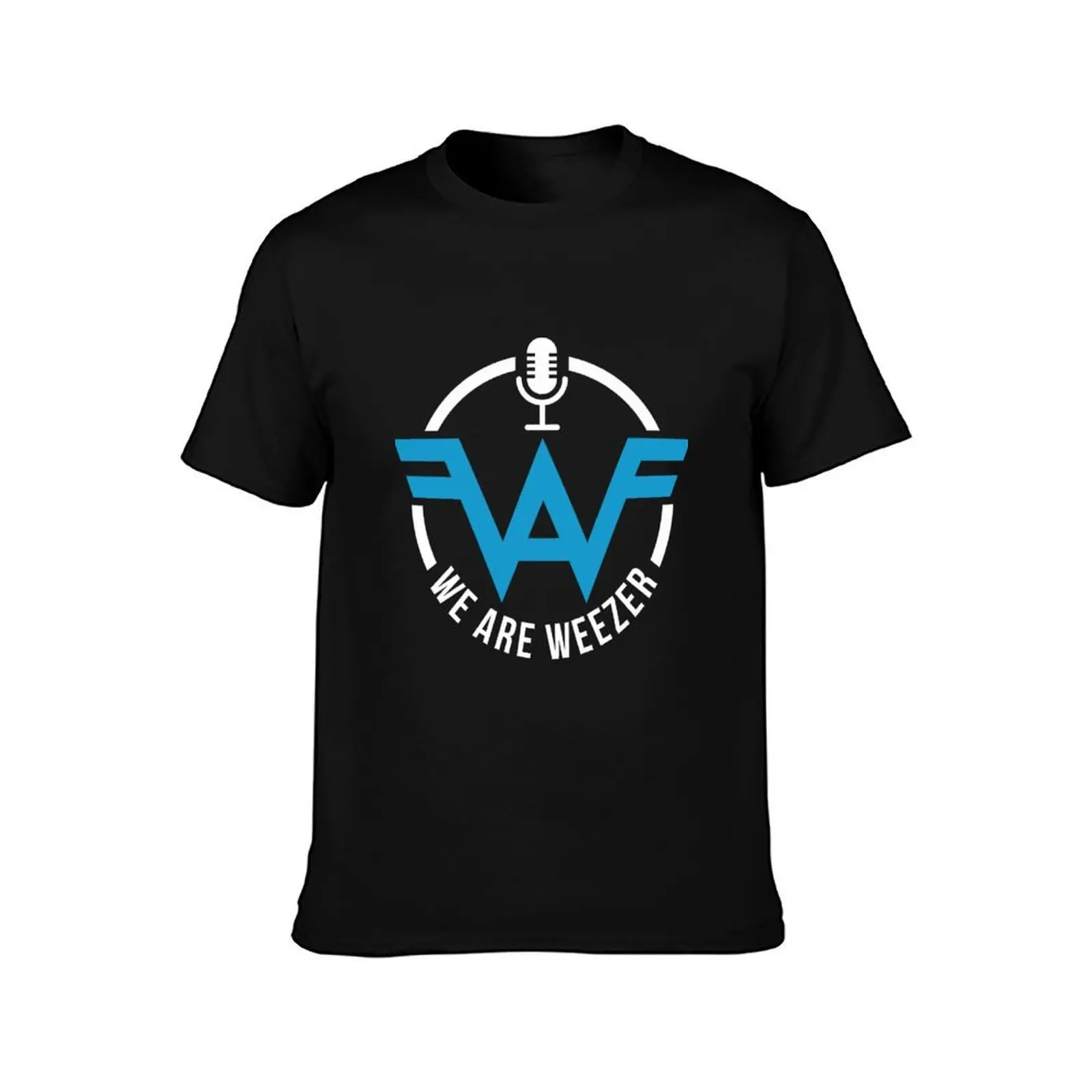 Фото Футболка We Are Weezer, винтажная футболка с аниме, футболки большого размера с фигурками аниме, мужские черные футболки для мужчин №2