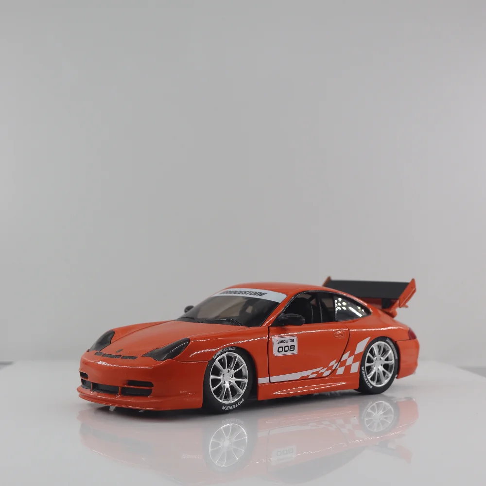 1:24 Porsche 911 GT3, модель автомобиля из сплава с высокой имитацией литья под давлением, металлическое украшение автомобиля, коллекция игрушек, подарок для мальчика J329