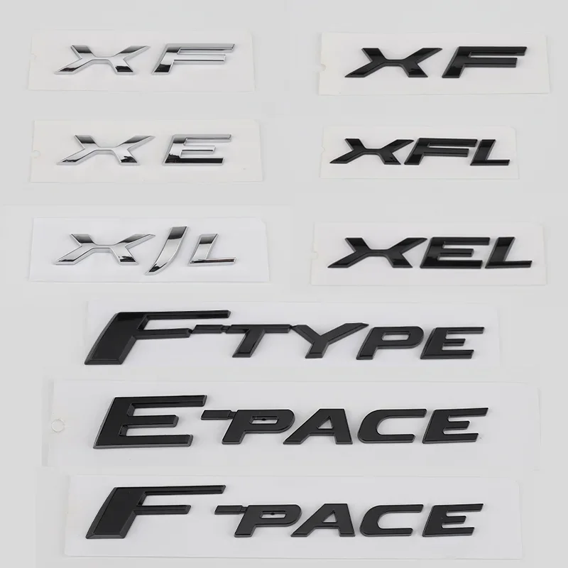 Задняя этикетка для Jaguar XEXF letter FPACE FTYPE Displacement XJ, цифровая этикетка 25t35t P300 P350, полный привод V6 5,0, боковая этикетка