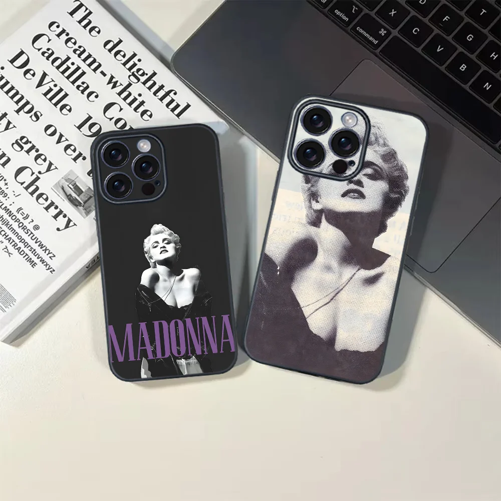 Чехол для телефона American Singer M-Madonna 80S для iPhone 16, 15, 14, 13, 12, 11 PRO MAX PLUS Mini TPU, мягкий и приятный для кожи чехол