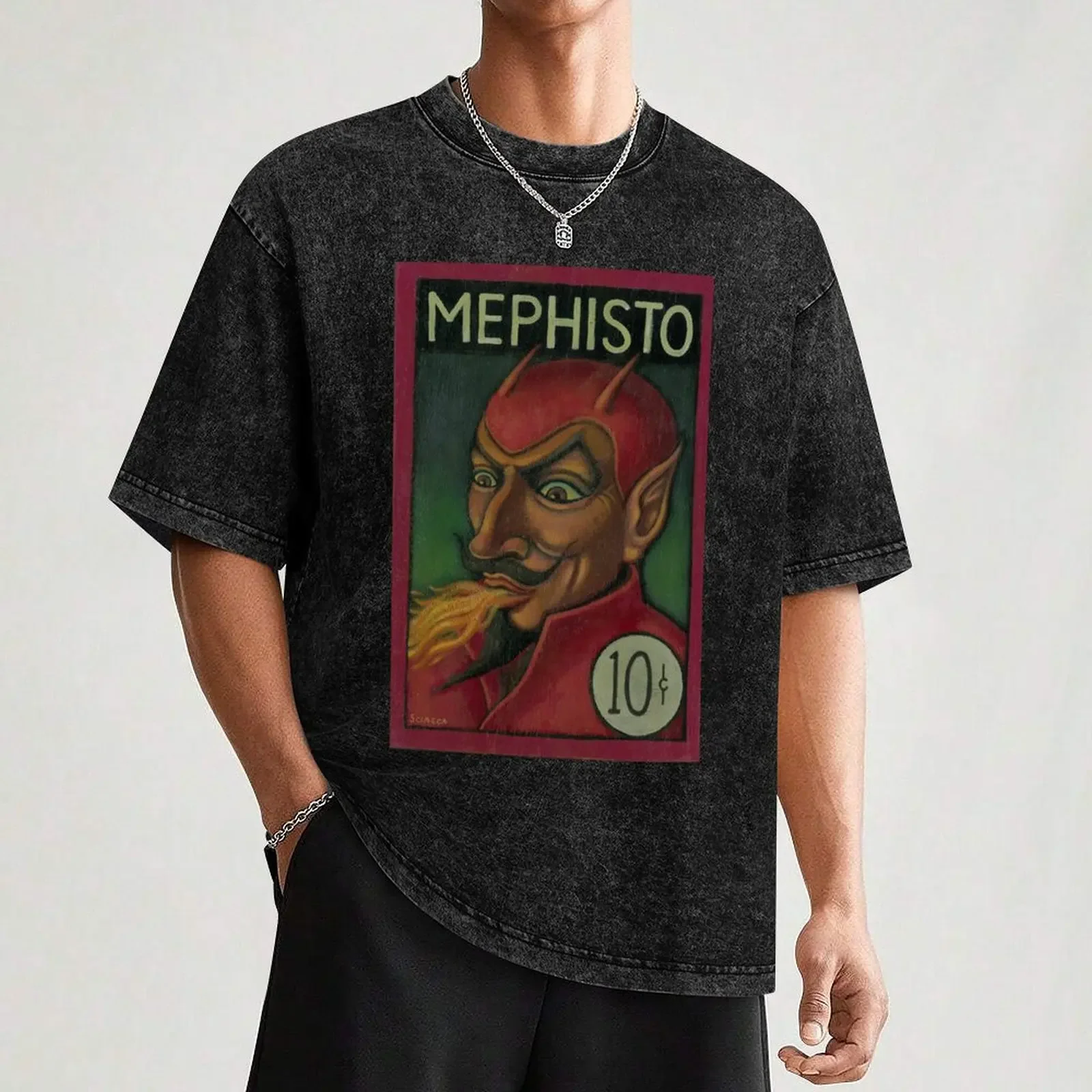 Фото Футболка Mephisto для мальчиков, белая одежда в стиле аниме, мужская футболка с животным принтом для мальчиков по индивидуальному заказу №3