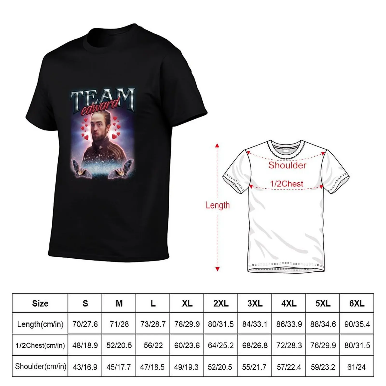 Футболка с коллажем Team Edward Twilight Cursed Fan, мужские футболки, хлопковая мужская футболка, тяжелая хлопковая футболка (art.: 3920d23a9d1d4) - 3920d23a9d1d4