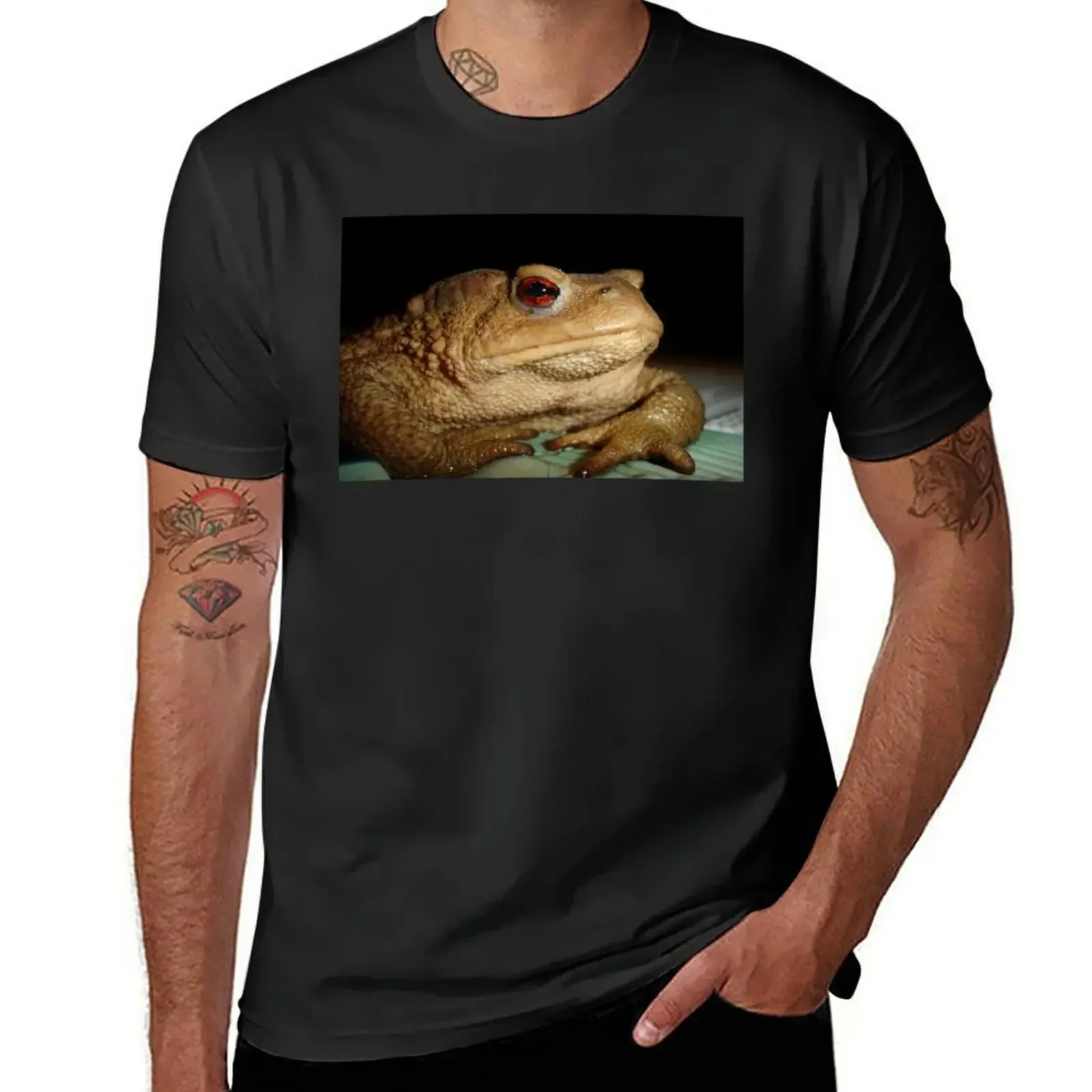 Европейская жаба Bufo, крупный план, Женская белая рубашка для мальчиков, графические Большие размеры, новая версия одежды для мужчин