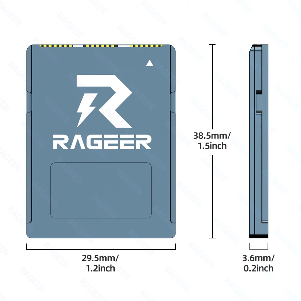 Алюминиевый адаптер RAGEER 2230 M.2 NVMe SSD — CFExpress Type-B Карта расширения CFexpress для CANON R3R5C и NIKON Z6Z7Z8Z9D6 (art.: 3920d06c2cd2d) - 3920d06c2cd2d