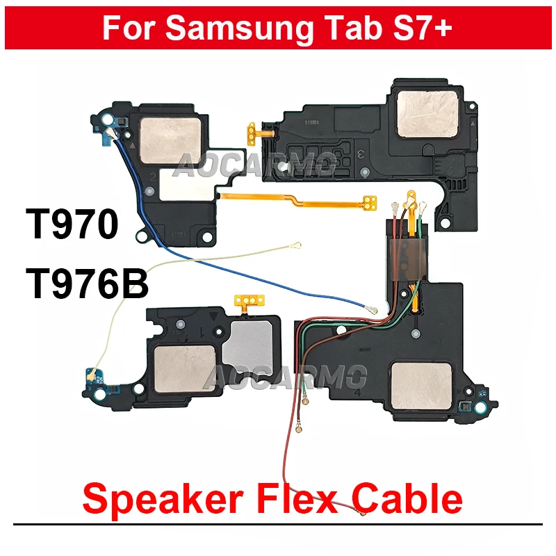 Для Samsung Galaxy Tab S7 + S7Plus SM-T976B T970 T976 громкоговоритель динамик зуммер кольцо гибкий кабель запасные части