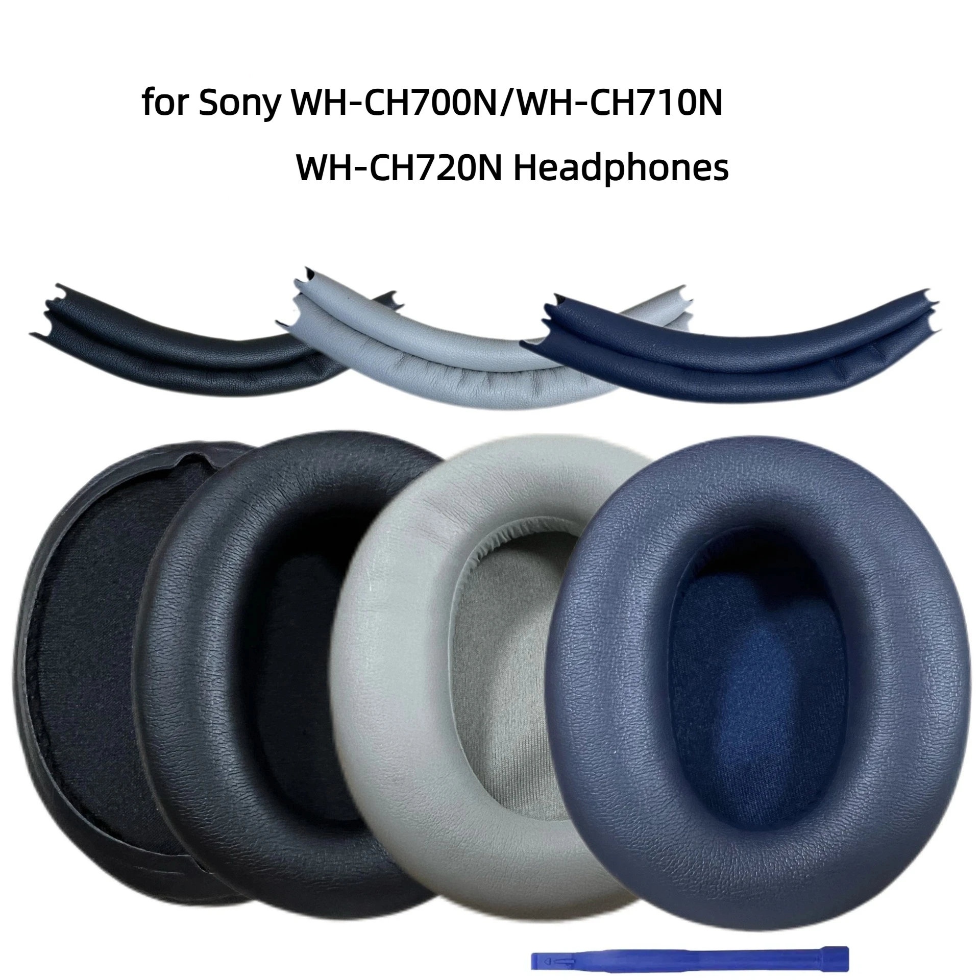 WH-CH710N Сменные амбушюры Амбушюры для Sony WH-CH700N WH-CH710N WH-CH720N Повязка на голову Ухо Комфортная пена с эффектом памяти