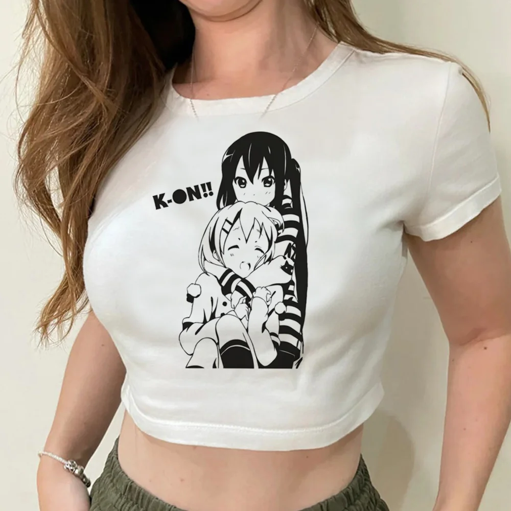 Женский укороченный топ Ritsu Tainaka k-on, корейская мода, готический симпатичный хиппи Стиль 90-х, укороченный топ в стиле Харадзюку, одежда