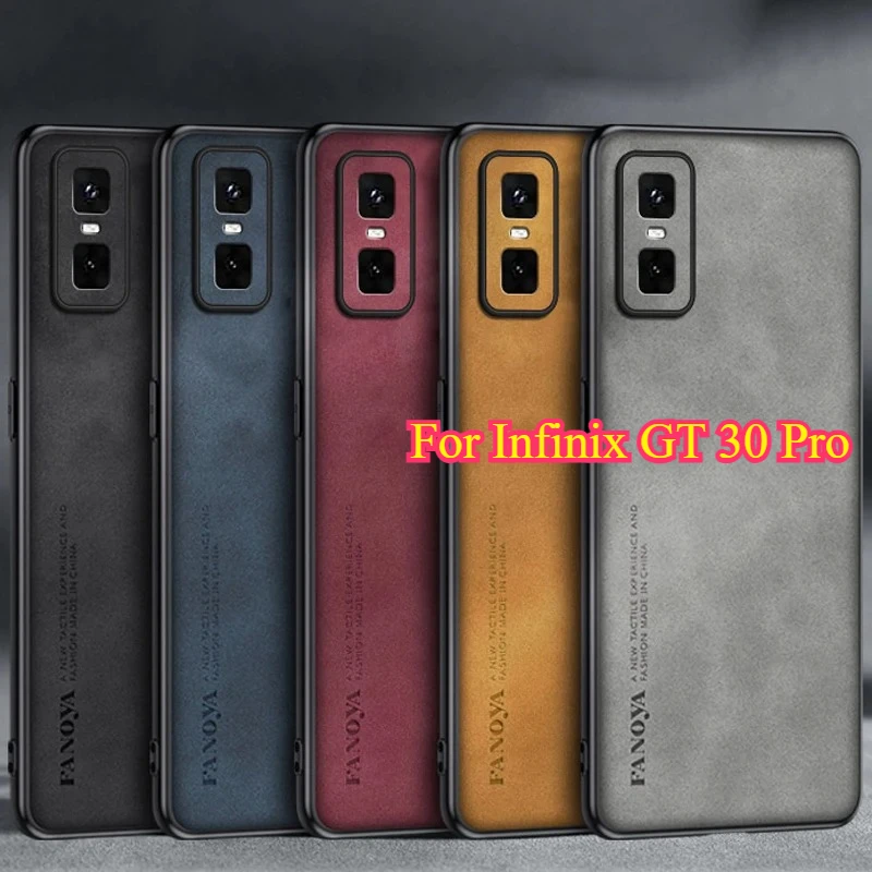 Матовый кожаный чехол для Infinix GT 30 Pro 5G, матовый бампер, противоударный жесткий защитный чехол для Infinix GT30 Pro