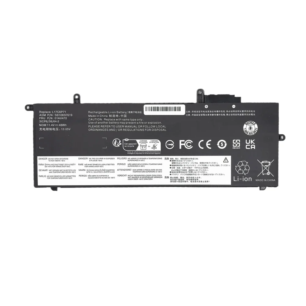 Фото Для ноутбука Lenovo ThinkPad X280 серии L17C6P71 L17M6P71 L17L6P71 01AV470 01AV471 01AV472 SB10T83165 аккумулятор для ноутбука 11,4 В 48 Втч №3
