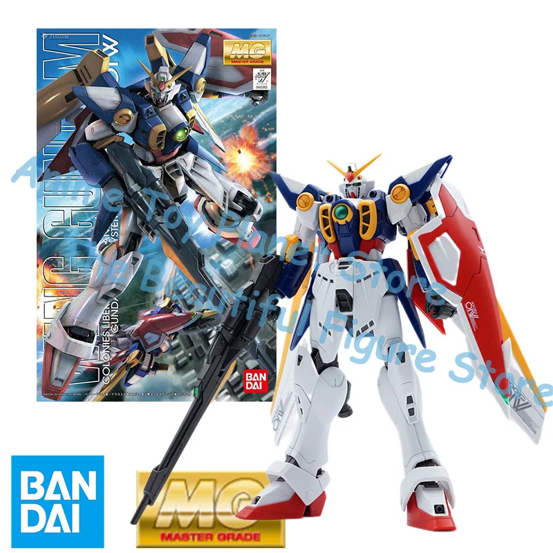 Bandai оригинальный MG 1/100 pb limit WING GUNDAM модель комплект аниме экшн-истребитель в сборе модель игрушка в подарок для детей Игровые фигурки и трансформеры