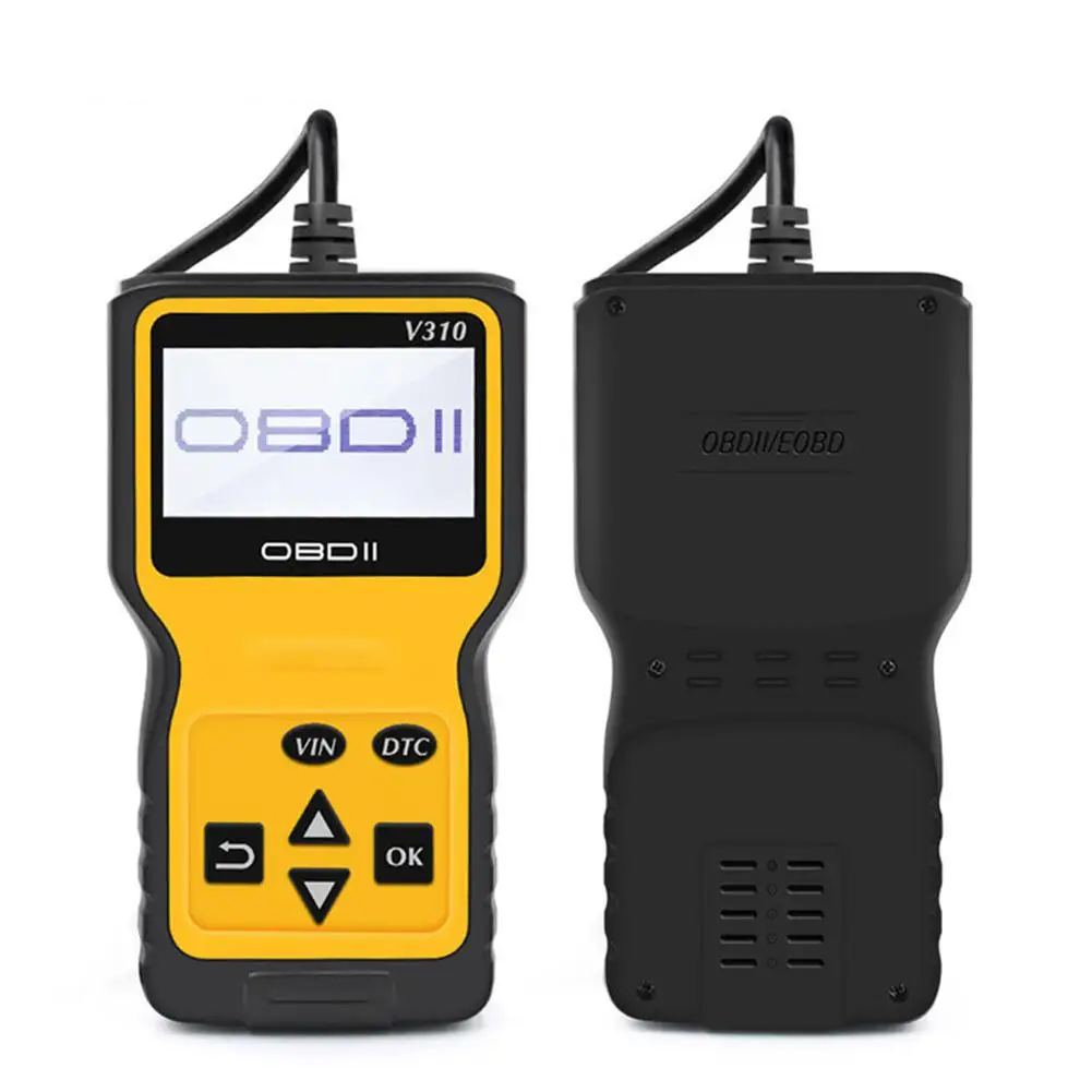Фото Универсальный автомобильный считыватель кодов OBD V310, сканер OBD2, инструмент для проверки неисправностей двигателя для всех автомобилей с протоколом OBD II с 1996 г. №5
