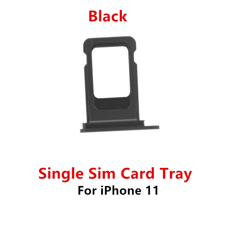 Лоток для SIM-карты для iPhone 11 одинарныйдвойной металлический пластиковый лоток для Nano Sim-карты слот Держатель запасные части (art.: 3920c2bb9952e) - 3920c2bb9952e