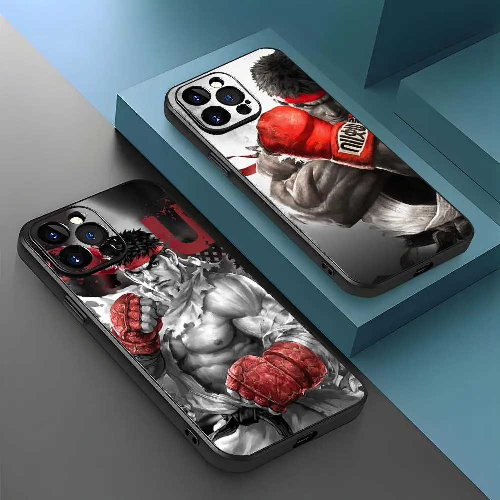 Чехол для телефона Street Fighter Ryu для iPhone 15, 14, 13, 12, 11 X XR XS XSMAX 8 7 Plus Mini Pro Max, мягкий черный чехол для телефона