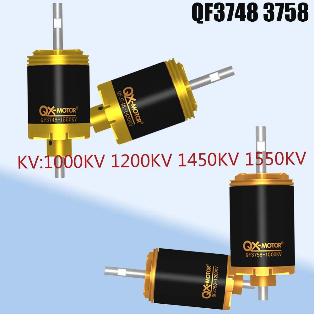 QX-Motor QF3748/3758 1000KV 1200KV 1450KV 1550KV Бесщеточный двигатель для 90 мм EDF-канальный вентилятор с 12 лопастями Радиоуправляемые игрушки