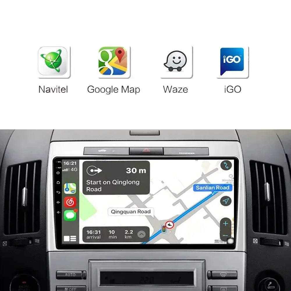 Фото Для Toyota Corolla Verso AR10 2004-2009 Android 14 Автомобильный радиоприемник Мультимедийный стереоплеер Автоматическая навигация GPS 2Din DVD головное устройство №4