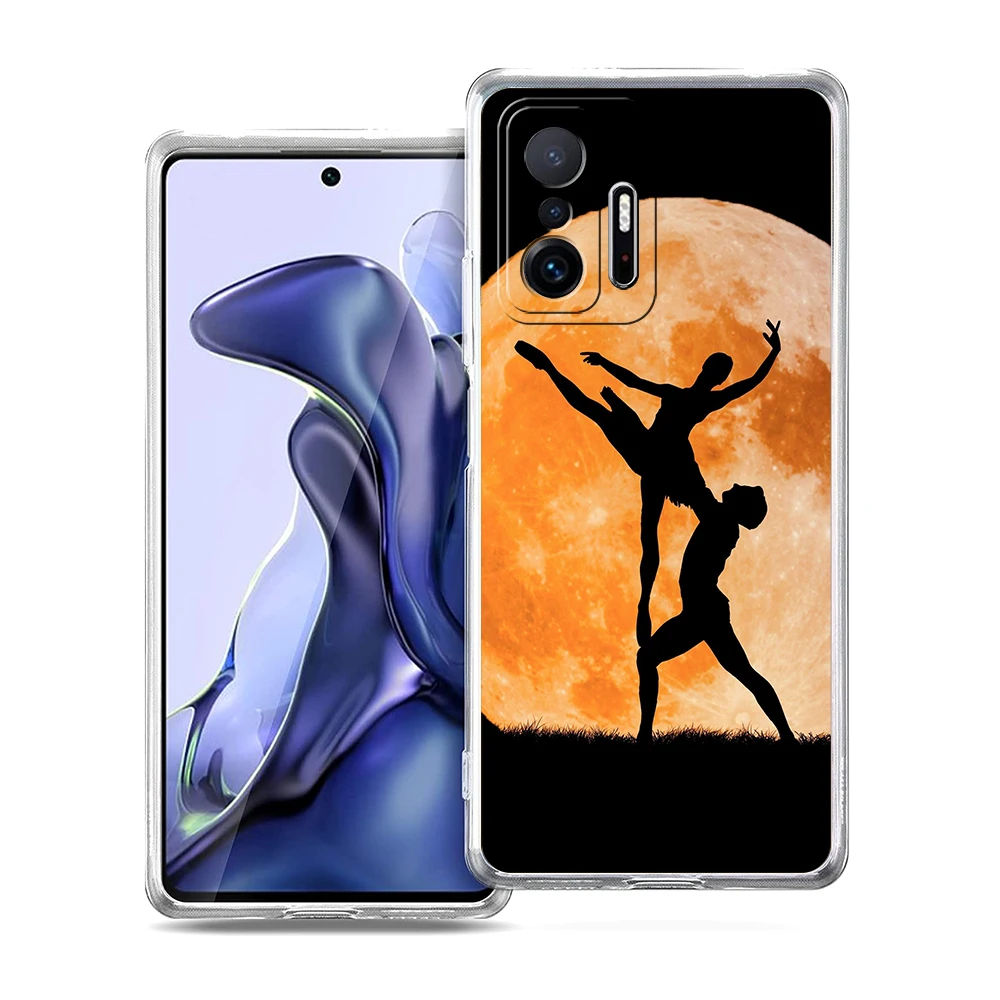 Фото Простой чехол для телефона с изображением лебедя и балета для Xiaomi 14 13 12 Lite Mi 11 Ultra 11X 13T 12T для Poco X5 X4 X3 NFC F5 F4 M4 Pro №4