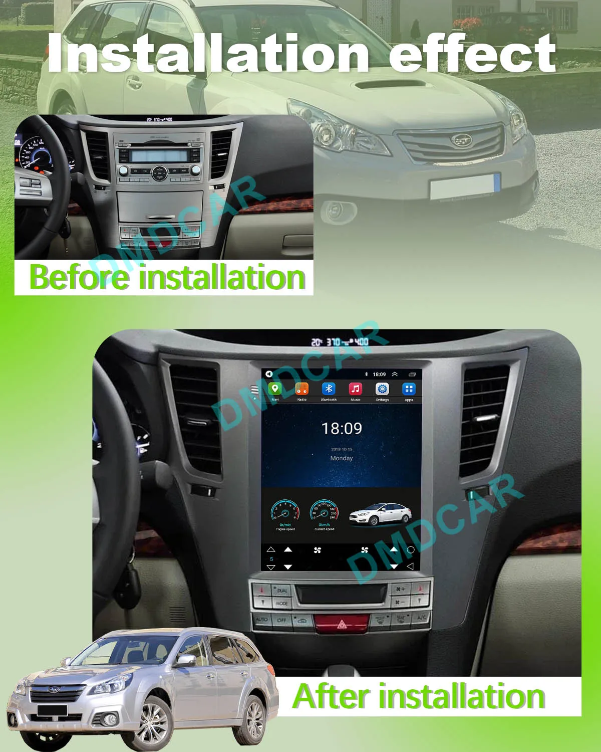 Фото DMD заводской Android 13 радиоплеер Carplay авто мультимедийное видео автомобильный DVD-плеер для Nissan Subaru Outback авто электроника №3