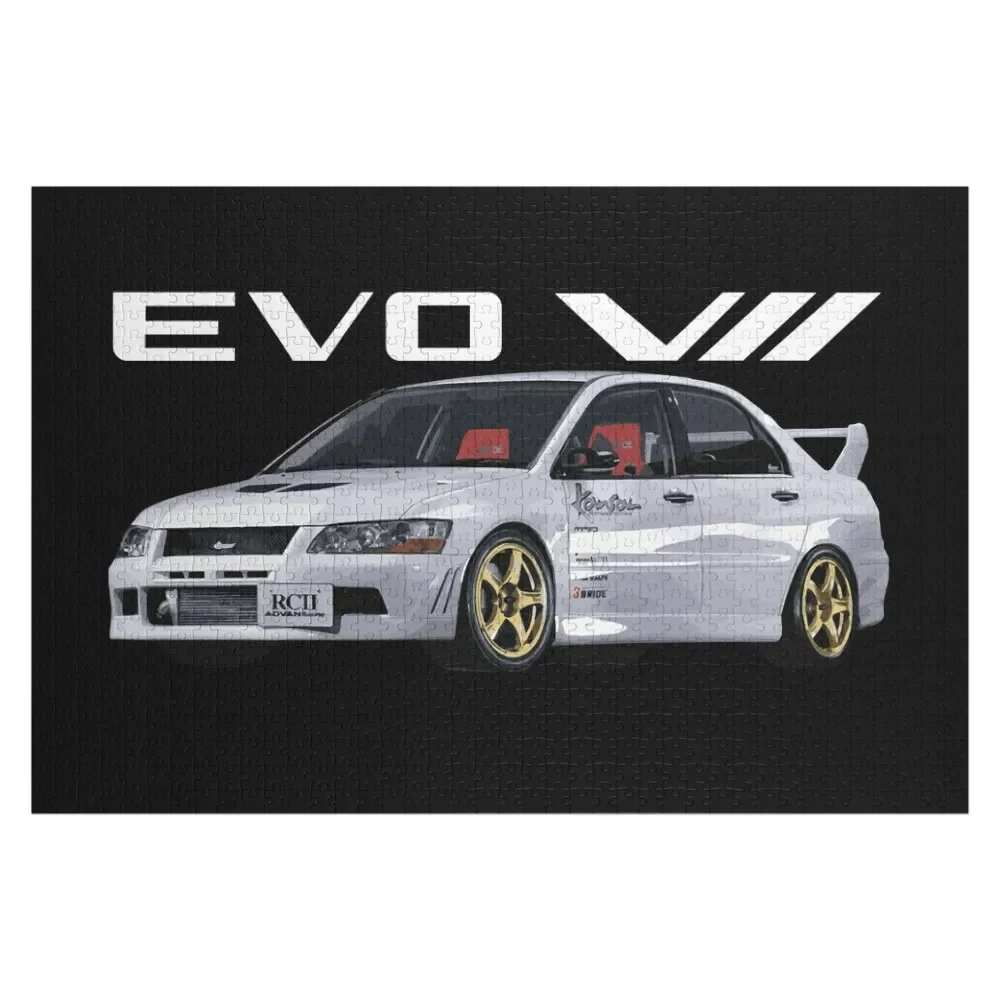 EVO 7 ADVAN RGII KANSAI HKS SERVICE TUNED Пазл на заказ Детская игрушка Деревянная головоломка с именем