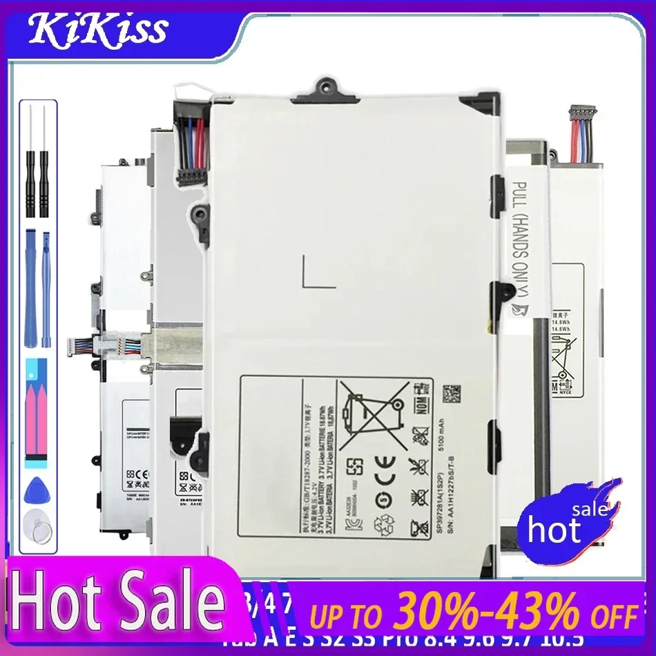 Аккумулятор SP4960C3B для Samsung GALAXY Tab 2/3/4 7,0 8,0 10,1 GT P3100 P3110 P3113/Tab A E S S2 S3 Pro 8,4 9,6 9,7 10,5