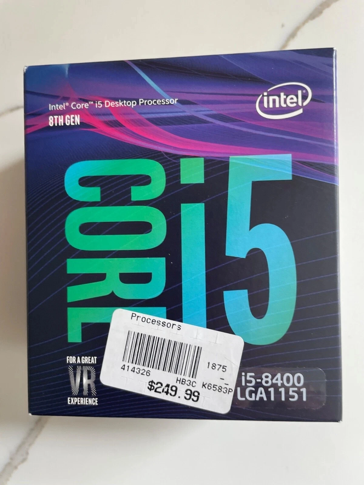 Процессор Intel BX80684I58400 Core i5-8400 с шестиядерным процессором 2,8 ГГц