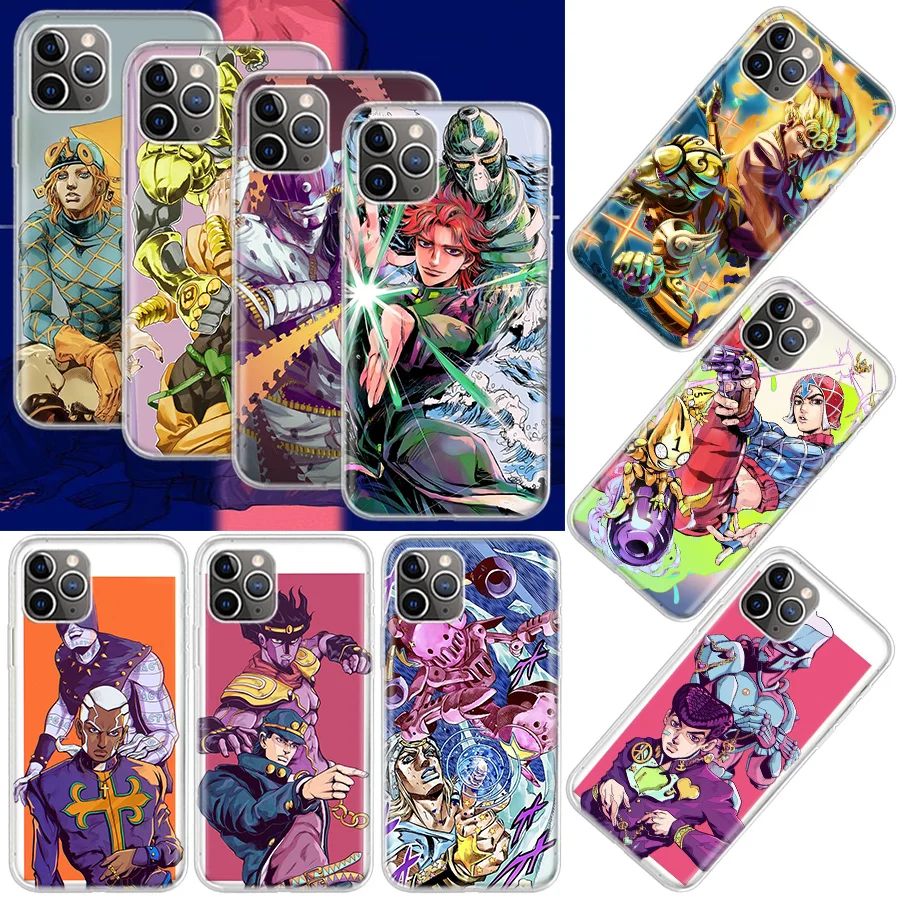 Чехол для телефона JoJo Kira Yoshikage Killer Queen для Apple Iphone 16E 12 13 Mini 14 Pro 15 Plus 16 Pro Max 11 X XS Cover Shell Coque
