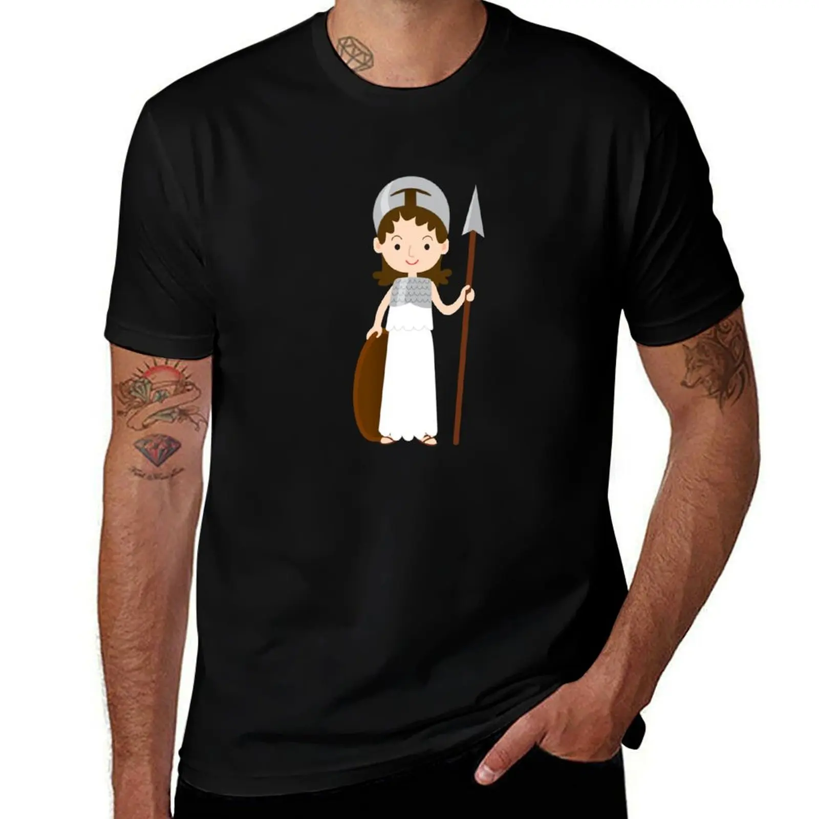 Футболка Goddess Athena, мужская футболка больших размеров, милые топы, футболка на заказ, рубашки для тренировок для мужчин