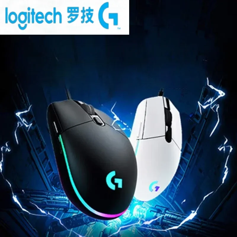 Беспроводная мышь Logitech (G) G304 G102, механическая кнопочная мышь, эргономичная компьютерная проводная мышь RGB, геймер
