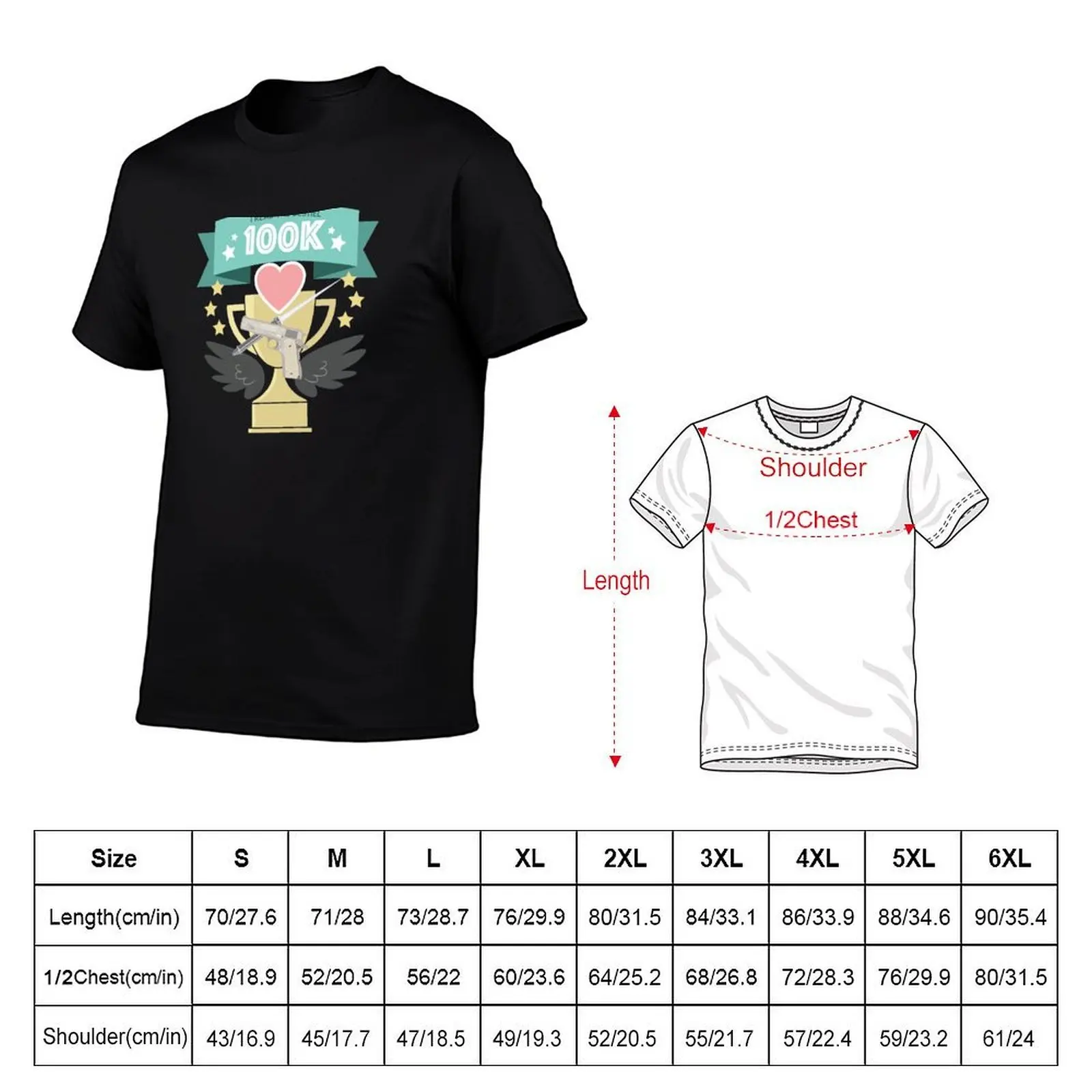 Destiel 100K Trophy T-Shirt cotton t shirt man g man t shirts for men T-Shirt (art.: 3920d23d33033) - 3920d23d33033