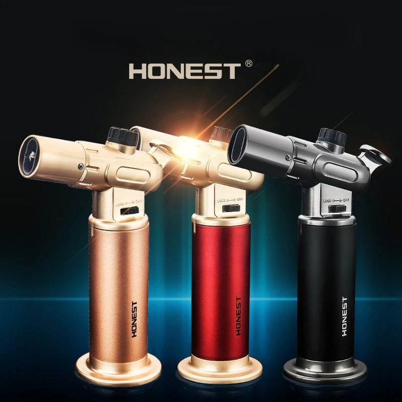 Новая зажигалка Honest, двойная одинарная регулировка пламени, креативный надувной высокотемпературный распылитель, оптовая продажа