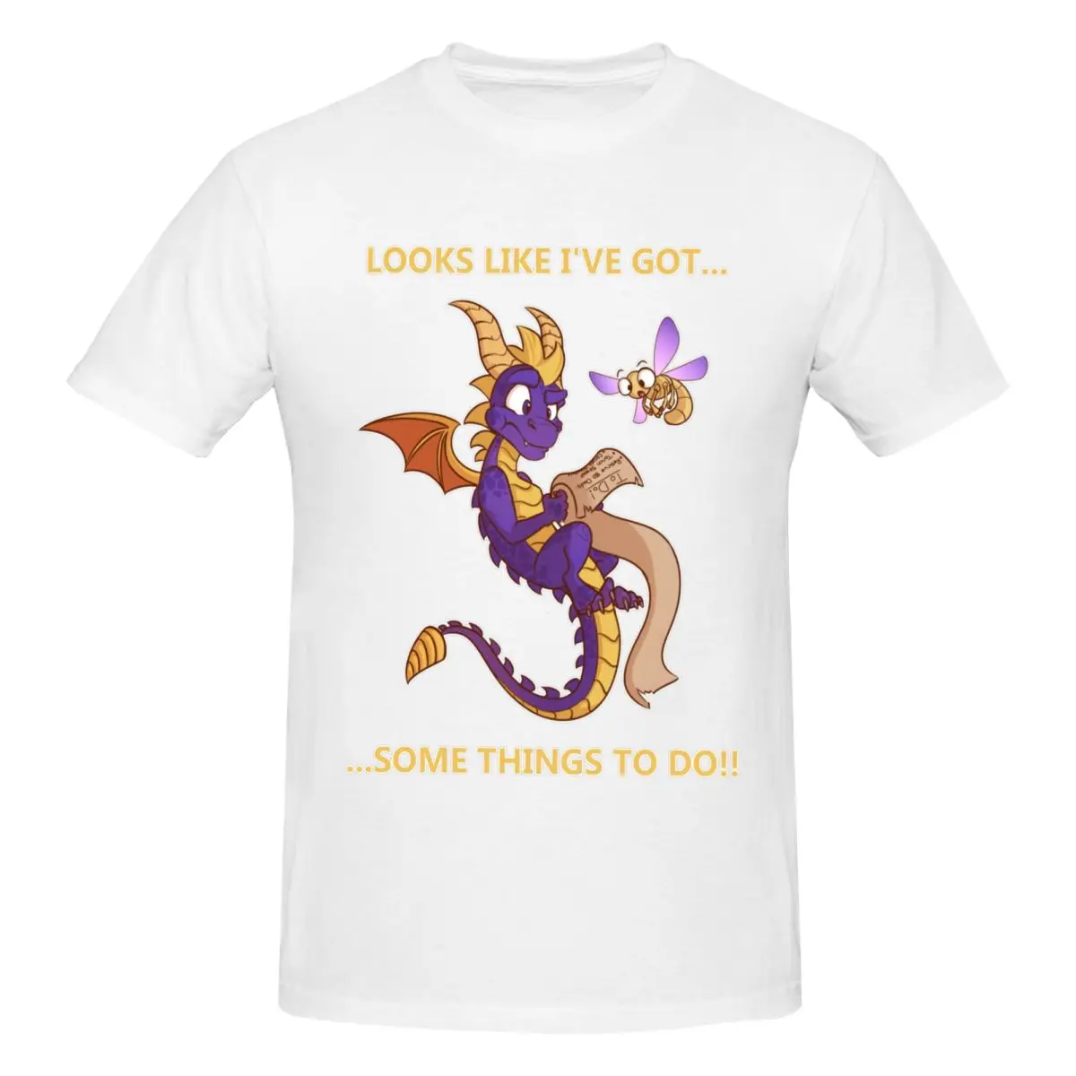 Мужская забавная футболка Spyro The Dragon Game, Женская хлопковая Футболка с круглым вырезом и рукавами на заказ, Мужская футболка