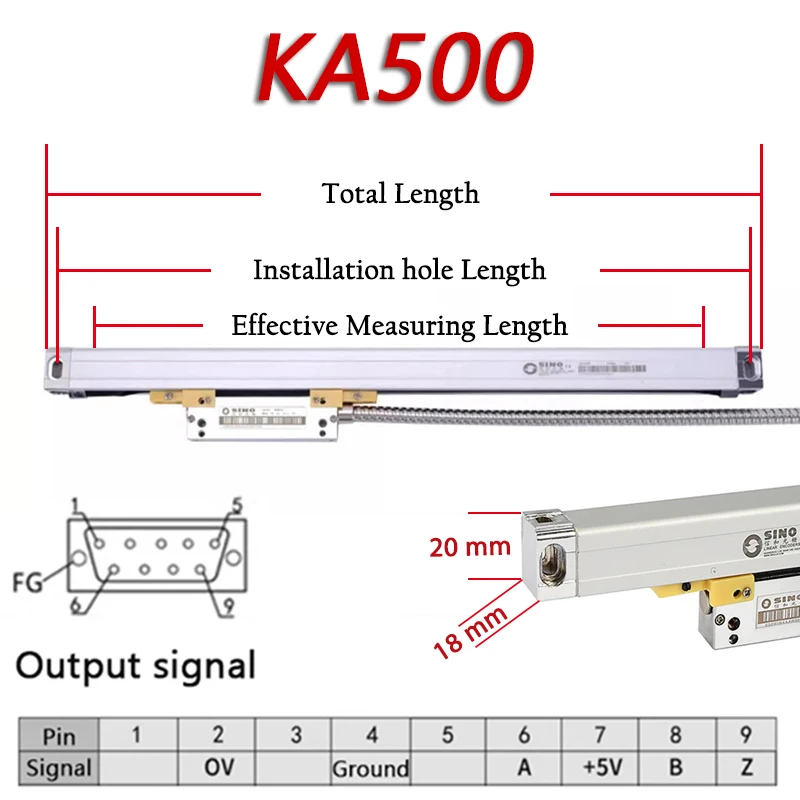SDS2MS 2-осевой цифровой дисплей DRO AC110V220V и 2 шт. KA35 KA300 KA500 линейный кодировщик шкалы для фрезерного токарного станка (art.: 3920d0a636e84) - 3920d0a636e84