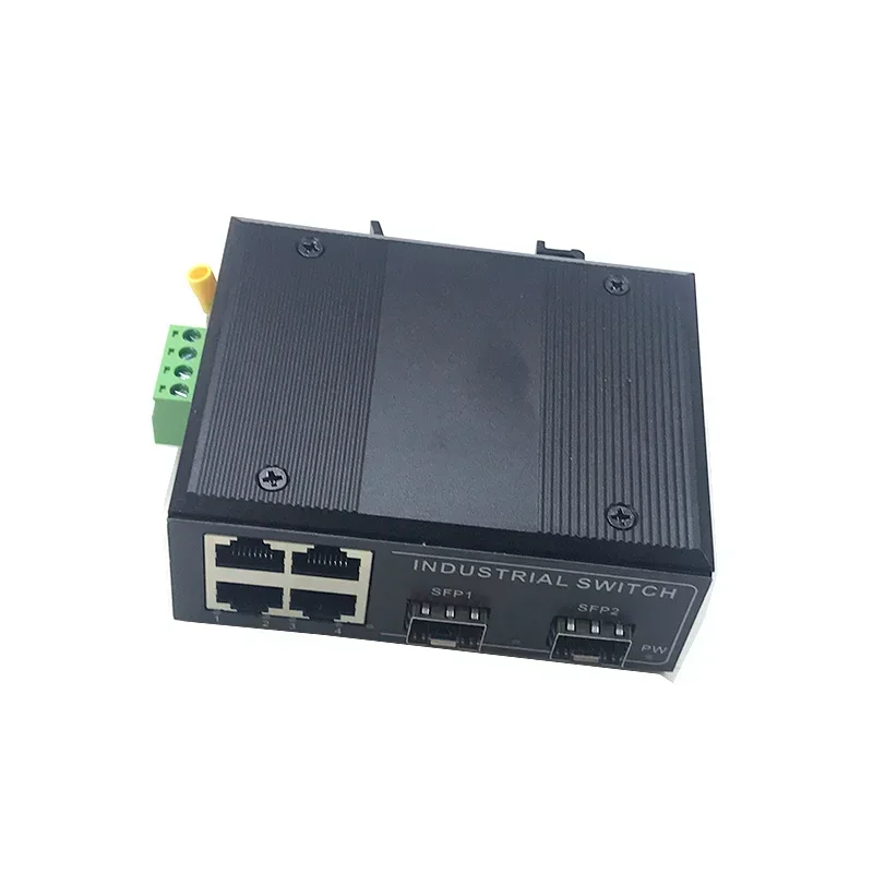 Фото 4 порта 10/100/1000M 12V-54V с 2 портами 10/100/1000M SFP Ethernet industrial swith №4