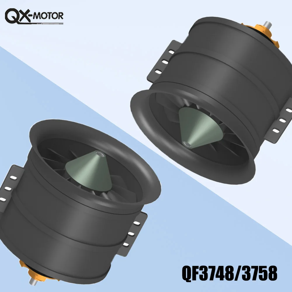 QX-MOTOR QF3748/3758 CW CCW 90 мм EDF бесщеточный двигатель 1000KV 1200KV 1450KV 1550KV для DIY RC игрушечный самолет Parts Радиоуправляемые игрушки