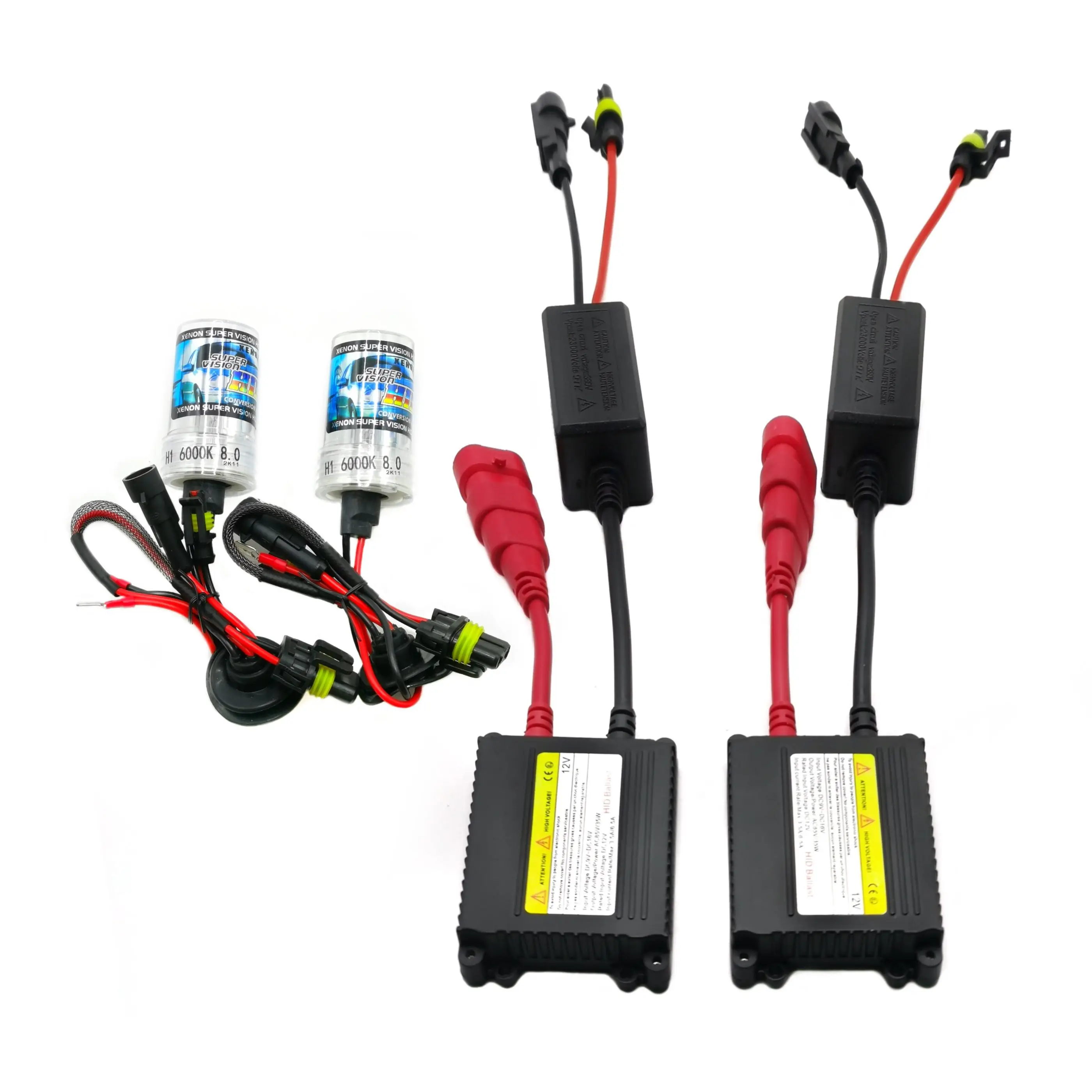 Ксеноновые HID-лампы 12 В, 35 Вт, 3400 лм, H1, H3, H7, H11, 9005, 9006, D2H, 9012, H3C, 3000-12000K, автомобильные HID-фары, запасные лампы