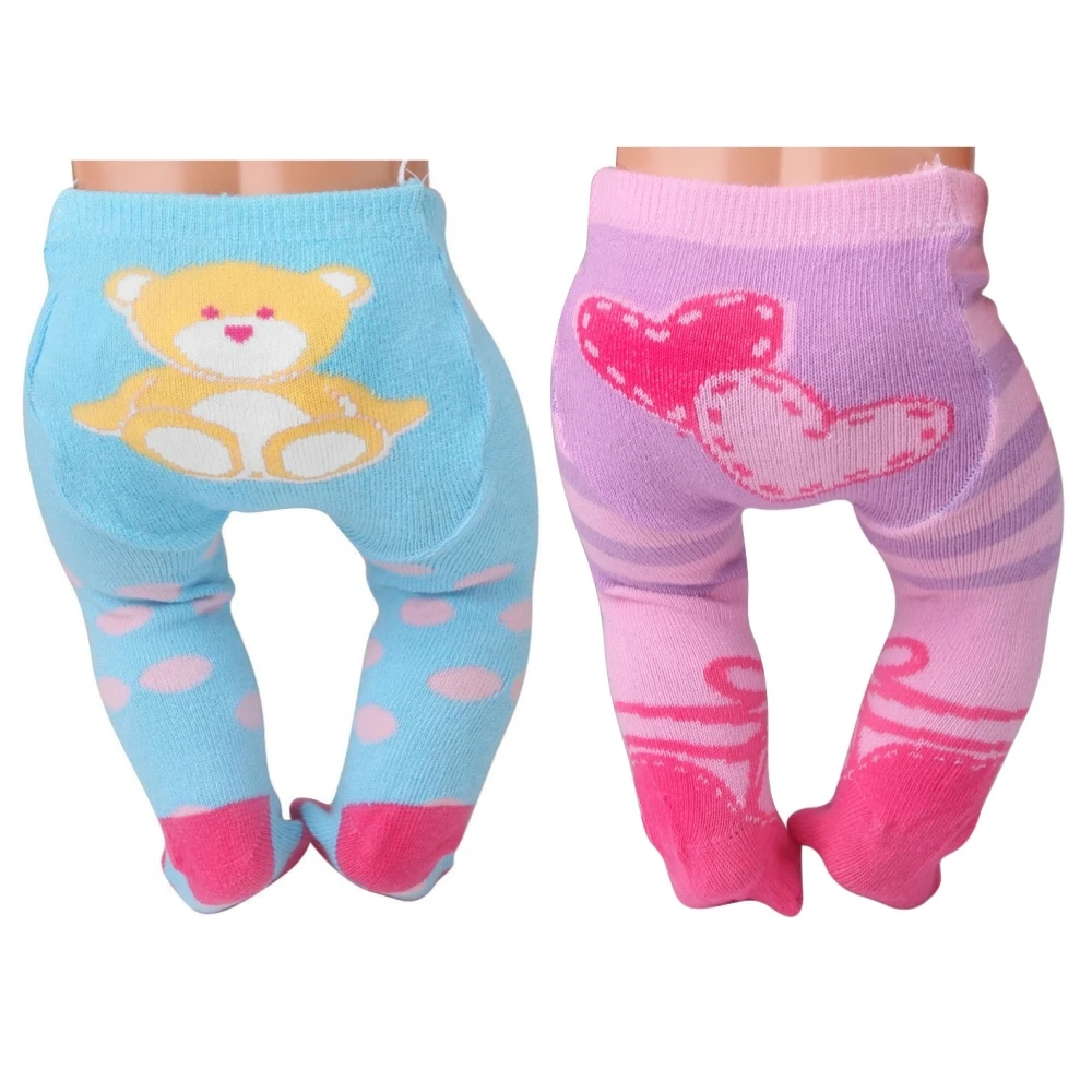 Фото Леггинсы для куклы Baby Born, повседневная одежда, аксессуары для кукол для куклы 17-18 дюймов и кукла реборн 43 см, наша поколение, игрушки для девочек №2