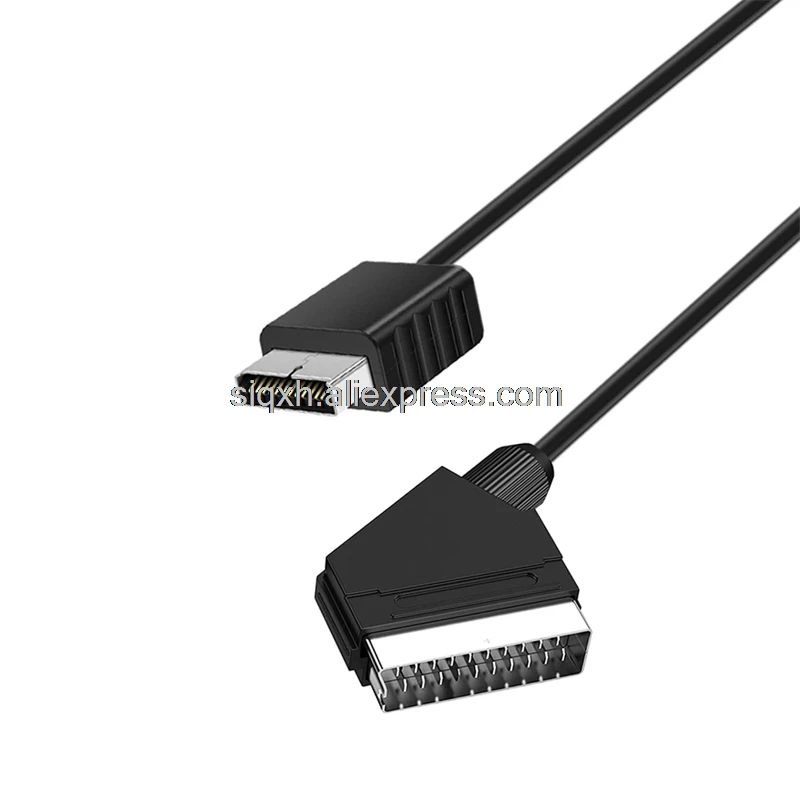 Фото 10 шт./лот 1,8 м 180 см RGB Scart кабель для Sony Playstation PS1 PS2 PS3 TV AV запасной провод для подключения игрового шнура №2