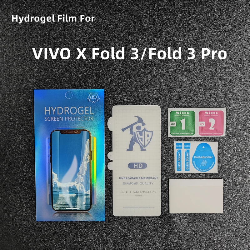 2/3/4 шт., Гидрогелевая Защитная пленка для VIVO X Fold 3 Pro