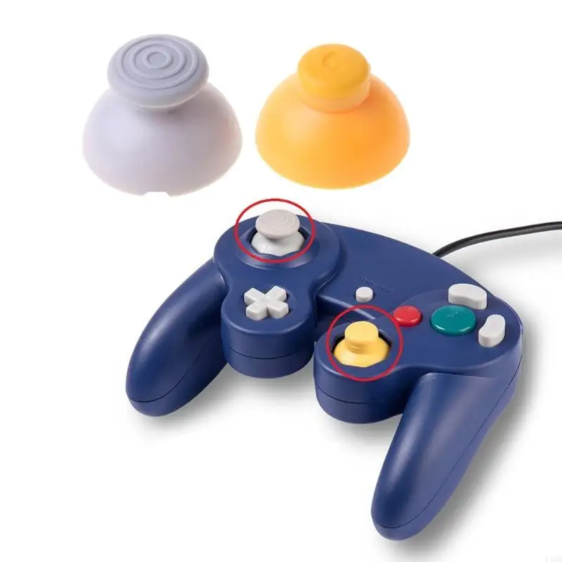 L4MD 2PCS Thumbstick Controller Analog Thumb Cover Cover Joystick Защитный для корпуса для контроллера GameCube (art.: 3920cc30bf9d7) - 3920cc30bf9d7