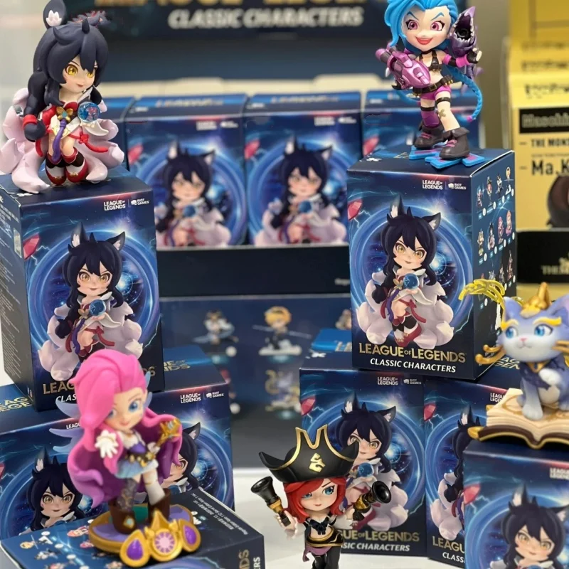 Lol оригинальная Лига Легенд Mart Классическая серия персонажей Jinx Аниме Фигурка модель игрушка кукла подарок экшн Q-версия фигурки подарки