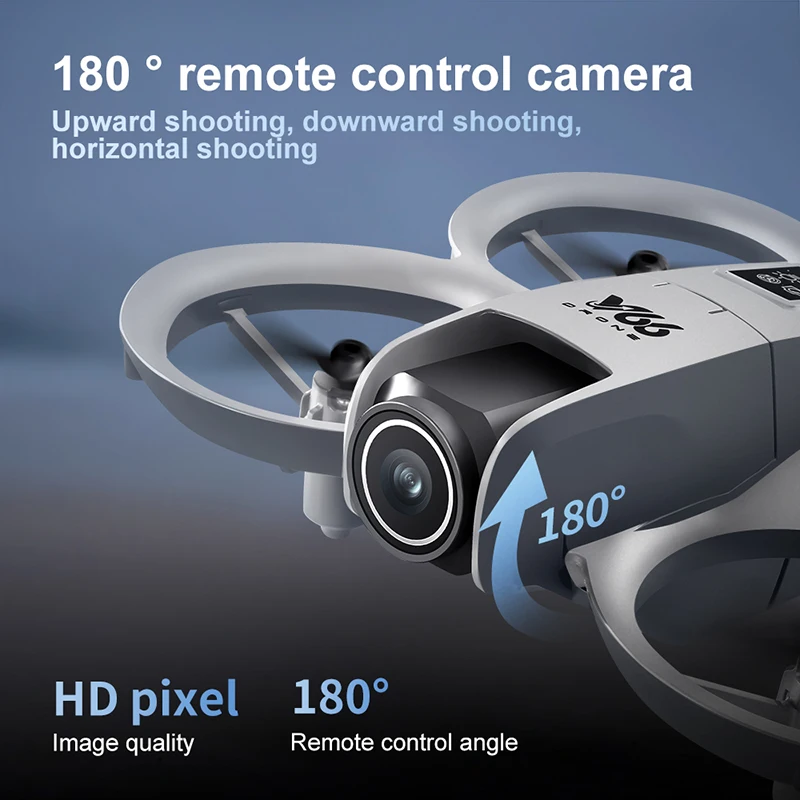 Фото Мини-дрон Xiaomi V66 8K, профессиональная HD-камера, интеллектуальное предотвращение препятствий, оптический поток, четырехосный радиоуправляемый дрон 15000M №2