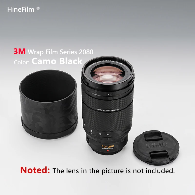Фото Hinefilm Skin для Lumix G 50-200 Наклейка на объектив для Panasonic 50-200 мм F2.8-4.0 Обёрточная крышка объектива 50200 Наклейка 50 200 Кожа объектива №2