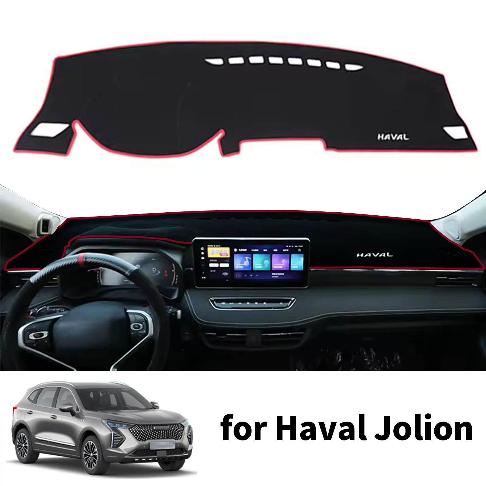 Для Haval Jolion 2024 2023 2022 2021, коврик для приборной панели автомобиля, солнцезащитный ковер, защитный коврик для приборной панели Dashmat