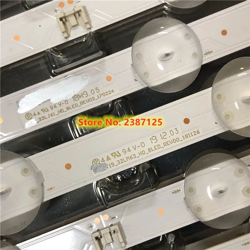 Фото Светодиодная лента для подсветки 32lj61_hd _ 8LED 32LM55 32LM63 32LJ510U 32LJ510B 32LK510BPLD 32LK519PLC 32LK610BPLB 32LK615BPSB, 2 шт. №4