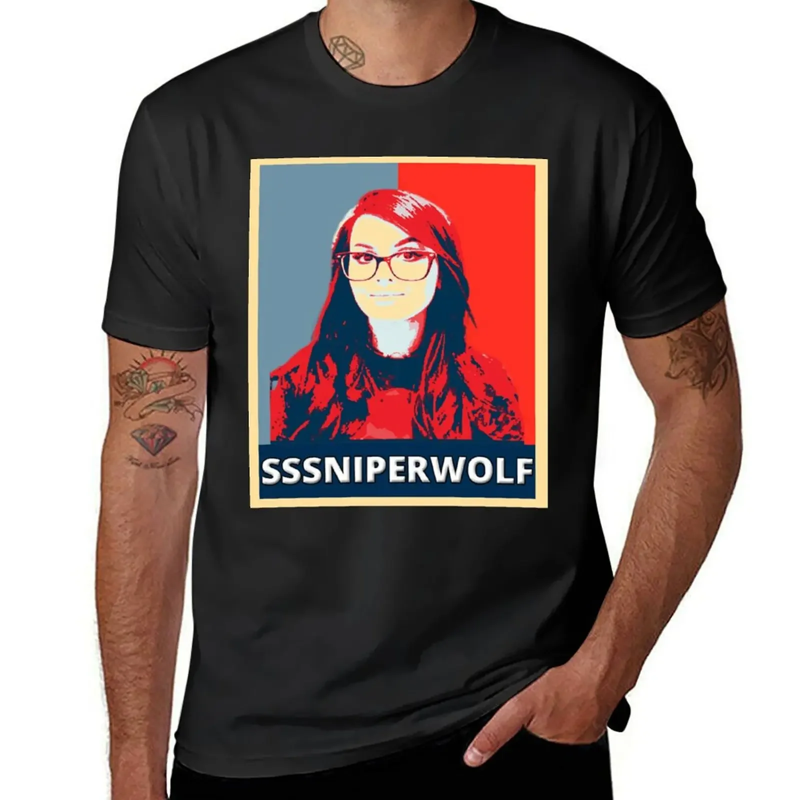 Футболка Sssniperwolf-Sssniperwolf с графикой, подарки для парня, пот, роскошная мужская одежда Louboutins