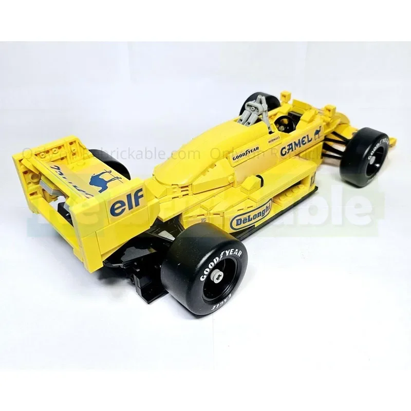 Фото MOC-220329 Новый Lotus 99T Желтая формула Автомобиль Спортивный автомобиль Строительные блоки Модель 738 PartsMOC Креативная игрушка для мальчиков и детей на день рождения в подарок №3