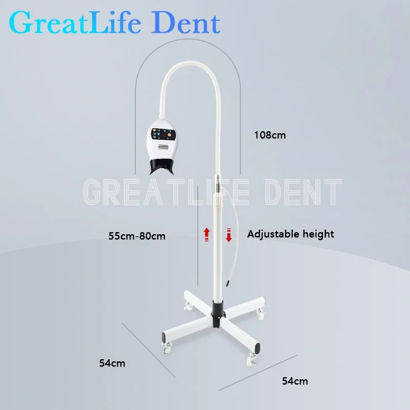Фото ЕС SA AE FR IT AU Stock GreatLife Dent Стоматологический напольный 8-светодиодный профессиональный светильник для отбеливания зубов Ускоритель для отбеливания зубов №4